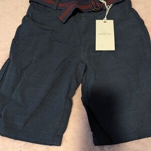 Craft Blue Flat Front Tailored Shorts